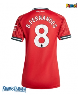 Manchester United Bruno Fernandes #8 Tricou Fotbal Replică 2025-26 Femei Acasa
